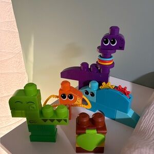 Colorful Dinosaur Mega Blocks
